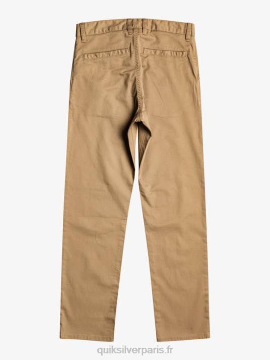 garçons Quiksilver 8-16 jusqu\'à pantalons d\'union de tous les jours D6PT2239 bois d\'orme