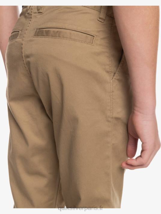 garçons Quiksilver 8-16 jusqu\'à pantalons d\'union de tous les jours D6PT2239 bois d\'orme