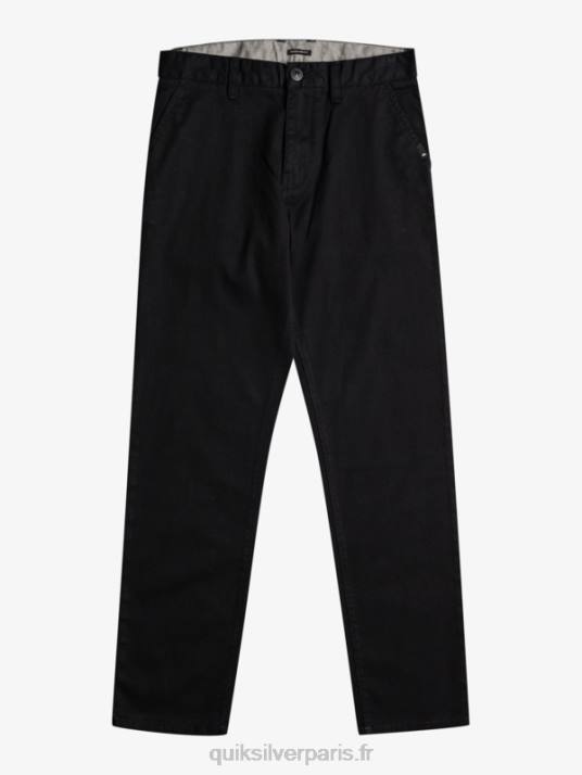 garçons Quiksilver 8-16 jusqu'à pantalons d'union de tous les jours D6PT2240 noir