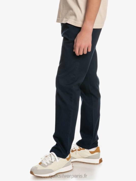 garçons Quiksilver 8-16 jusqu\'à pantalons d\'union de tous les jours D6PT2241 blazer bleu marine