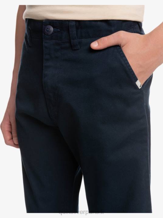 garçons Quiksilver 8-16 jusqu\'à pantalons d\'union de tous les jours D6PT2241 blazer bleu marine