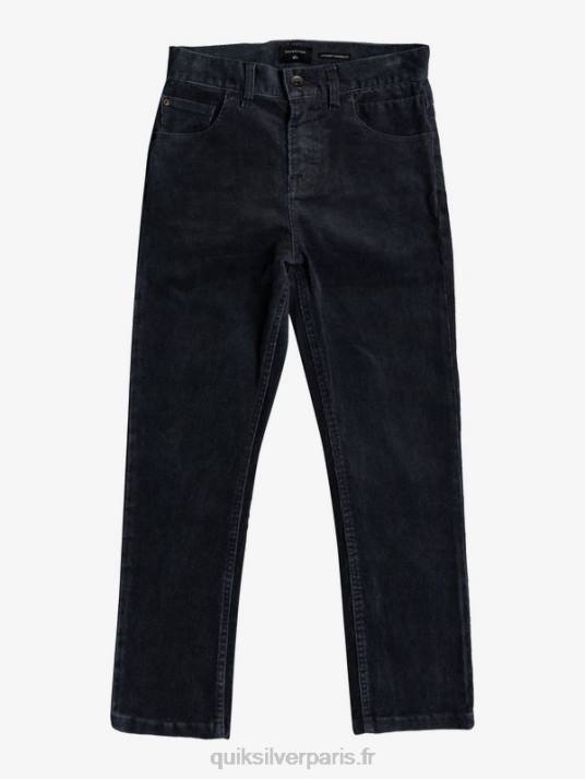 garçons Quiksilver 8-16 pantalon fuselé en velours côtelé kracker D6PT2330 noir
