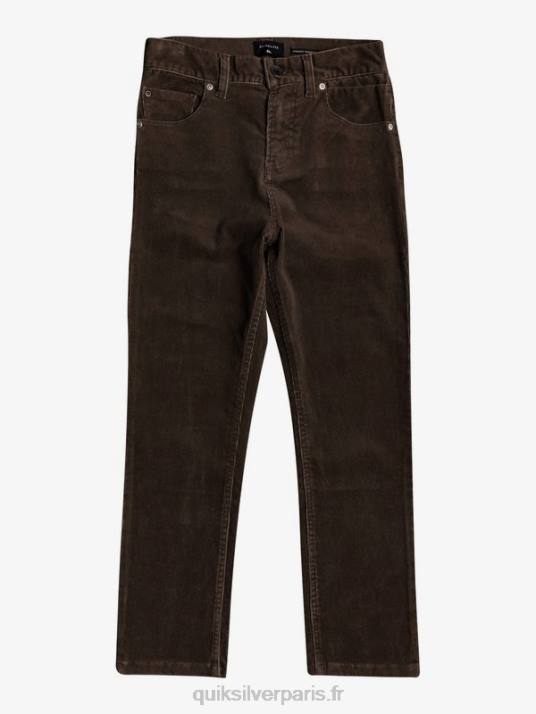 garçons Quiksilver 8-16 pantalon fuselé en velours côtelé kracker D6PT2331 demi-tasse