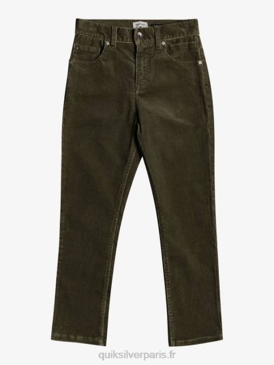 garçons Quiksilver 8-16 pantalon fuselé en velours côtelé kracker D6PT2332 kalamata