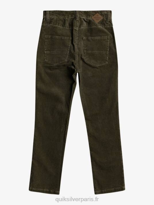garçons Quiksilver 8-16 pantalon fuselé en velours côtelé kracker D6PT2332 kalamata