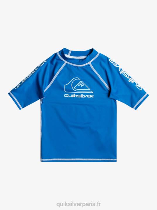 garçons Quiksilver 2-7 on tour manches courtes upf 50 rashguard D6PT2114 tuba bleu
