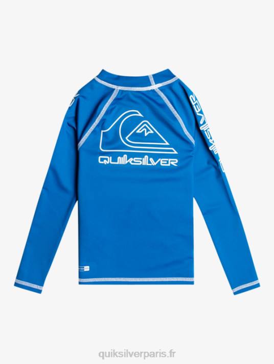 garçons Quiksilver 2-7 on tour rashguard manches longues upf 50 D6PT2219 tuba bleu