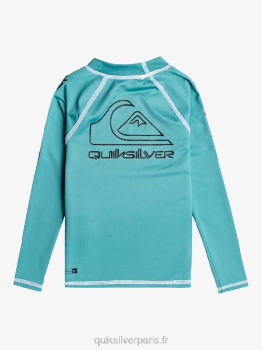 garçons Quiksilver 2-7 on tour rashguard manches longues upf 50 D6PT2221 bleu de bretagne