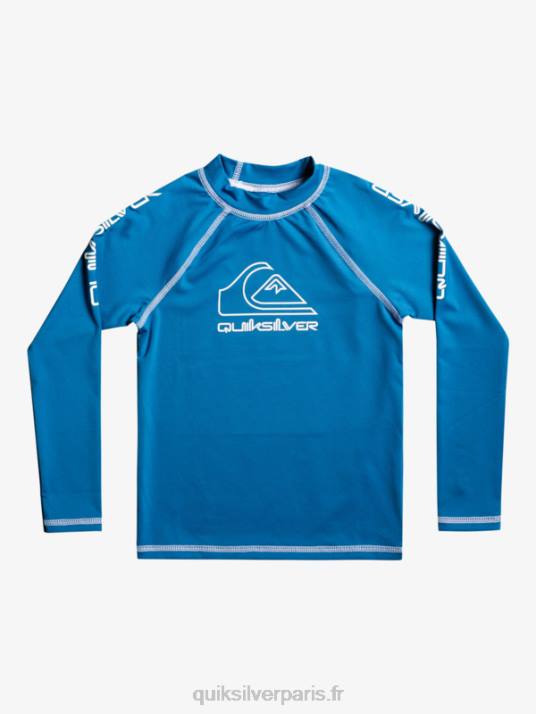 garçons Quiksilver 2-7 on tour rashguard manches longues upf 50 D6PT2222 bleu vallarta