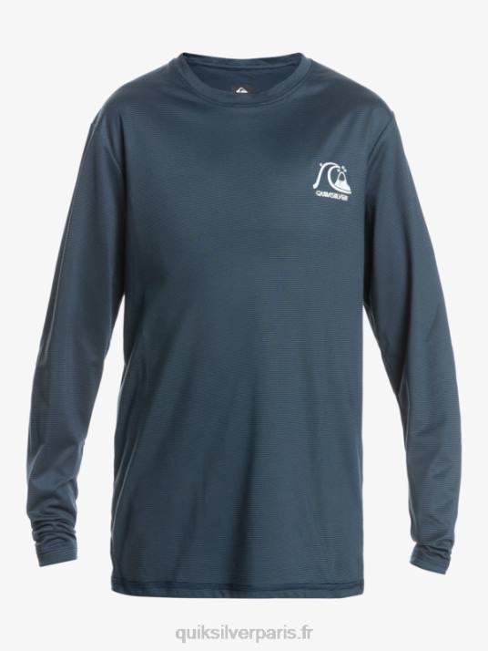 garçons Quiksilver 8-16 héritage chiné t-shirt de surf à manches longues upf 50 D6PT2200 chiné marine de minuit