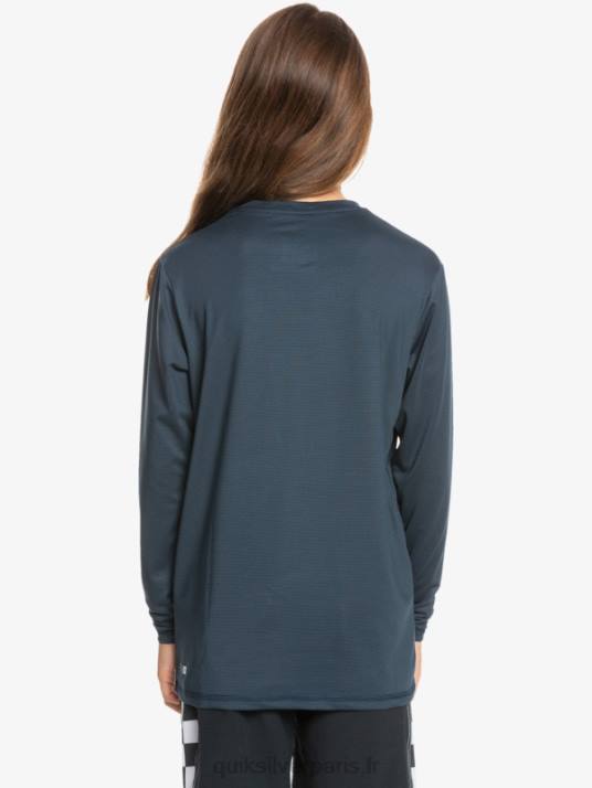 garçons Quiksilver 8-16 héritage chiné t-shirt de surf à manches longues upf 50 D6PT2200 chiné marine de minuit