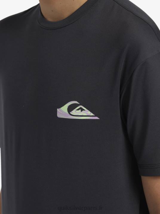garçons Quiksilver 8-16 mix session upf 50 t-shirt de surf à manches courtes D6PT2012 macadam