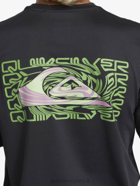 garçons Quiksilver 8-16 mix session upf 50 t-shirt de surf à manches courtes D6PT2012 macadam