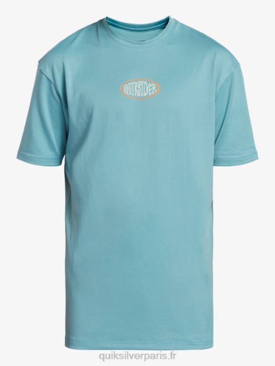 garçons Quiksilver 8-16 mix session upf 50 t-shirt de surf à manches courtes D6PT2013 camée bleu