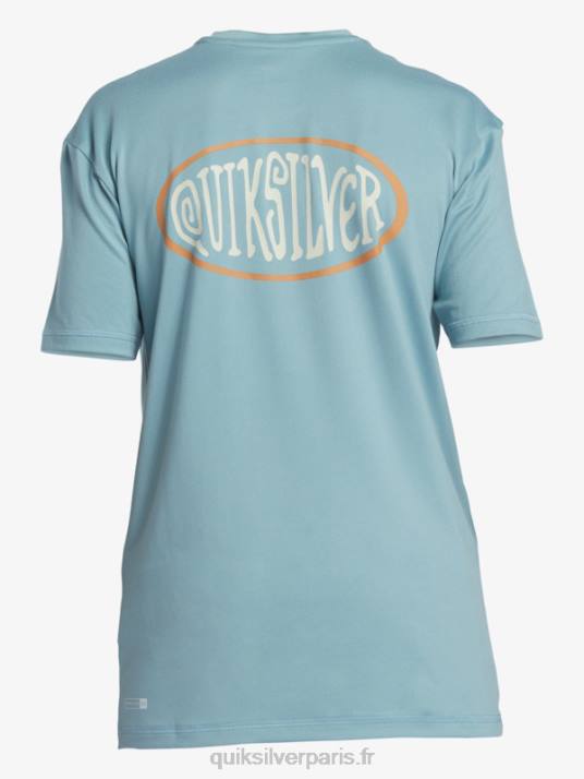 garçons Quiksilver 8-16 mix session upf 50 t-shirt de surf à manches courtes D6PT2013 camée bleu