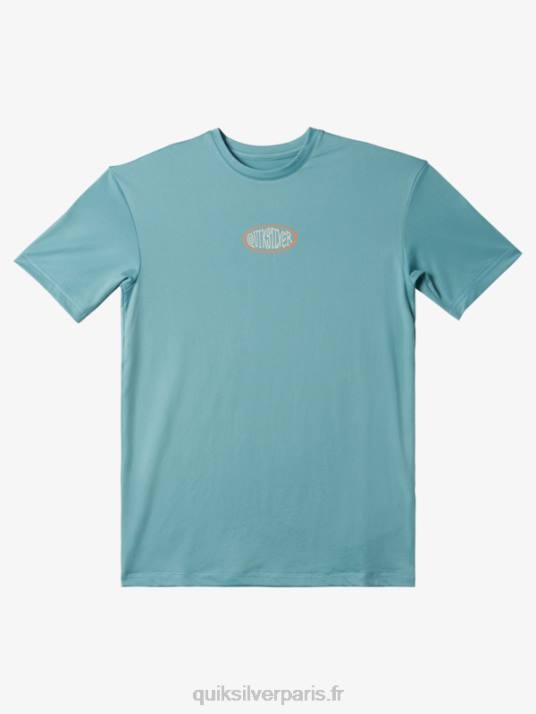 garçons Quiksilver 8-16 mix session upf 50 t-shirt de surf à manches courtes D6PT2013 camée bleu