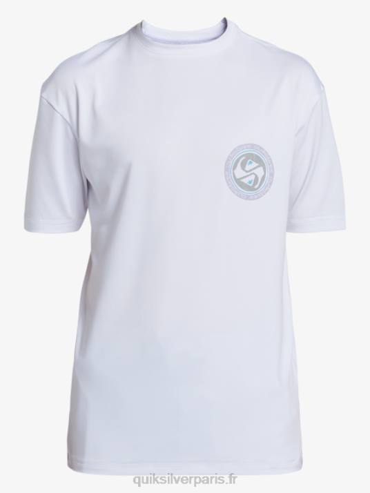 garçons Quiksilver 8-16 mix session upf 50 t-shirt de surf à manches courtes D6PT2014 Blanc comme neige