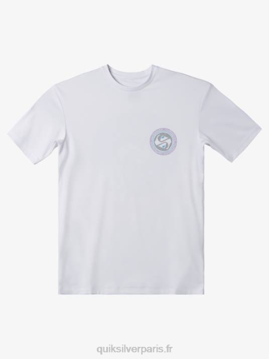 garçons Quiksilver 8-16 mix session upf 50 t-shirt de surf à manches courtes D6PT2014 Blanc comme neige