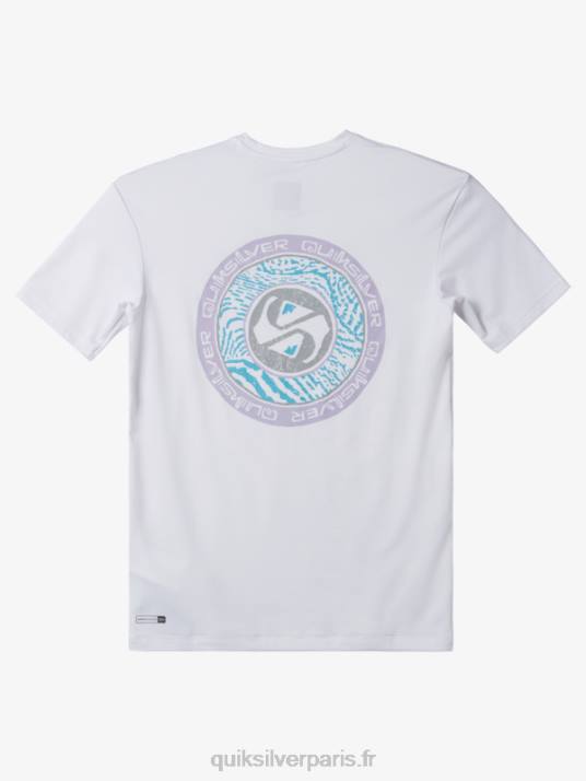 garçons Quiksilver 8-16 mix session upf 50 t-shirt de surf à manches courtes D6PT2014 Blanc comme neige