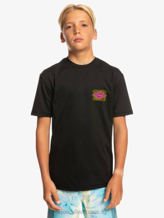 garçons Quiksilver 8-16 radical upf 50 t-shirt de surf D6PT2011 noir