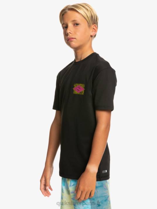 garçons Quiksilver 8-16 radical upf 50 t-shirt de surf D6PT2011 noir