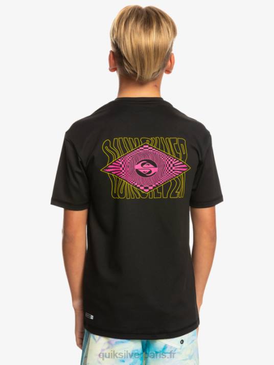 garçons Quiksilver 8-16 radical upf 50 t-shirt de surf D6PT2011 noir