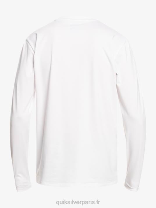 garçons Quiksilver 8-16 solid streak ls t-shirt de surf pour jeunes l/sl D6PT2118 blanc