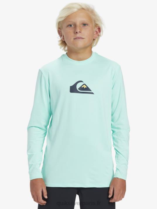 garçons Quiksilver 8-16 solid streak ls t-shirt de surf pour jeunes l/sl D6PT2120 verre de plage