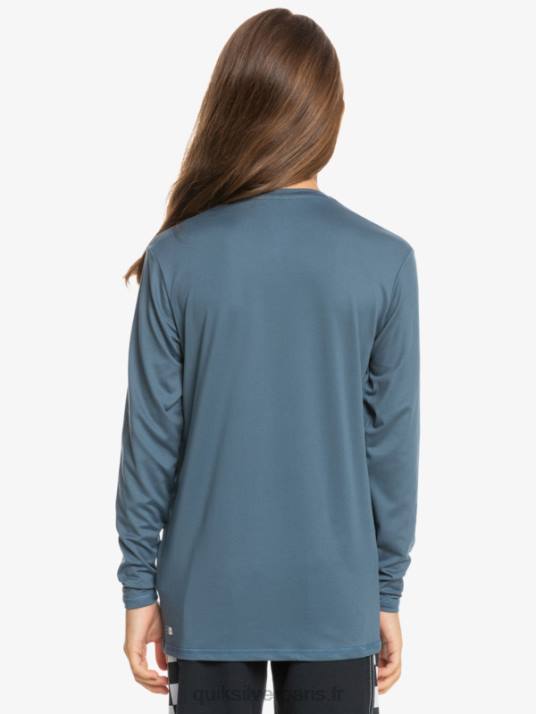 garçons Quiksilver 8-16 solid streak ls t-shirt de surf pour jeunes l/sl D6PT2121 mer de Béring