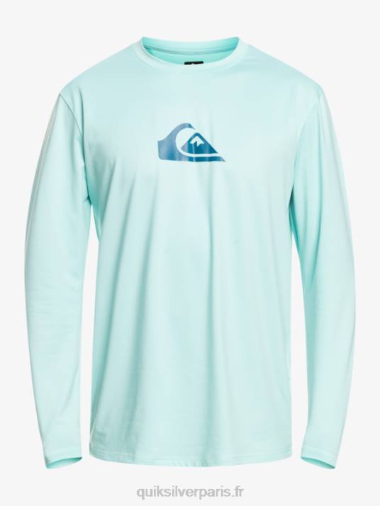garçons Quiksilver 8-16 solid streak ls t-shirt de surf pour jeunes l/sl D6PT2122 ange bleu