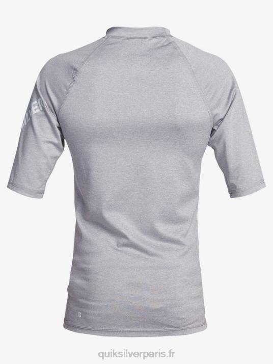 garçons Quiksilver 8-16 tous les temps à manches courtes upf 50 rashguard D6PT2246 bruyère
