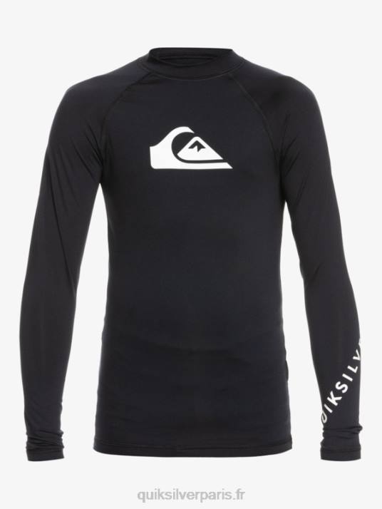 garçons Quiksilver T-shirt de surf 2-7 all time ls l/sl D6PT2074 noir