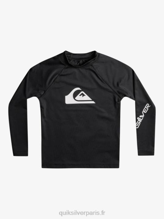 garçons Quiksilver T-shirt de surf 2-7 all time ls l/sl D6PT2074 noir