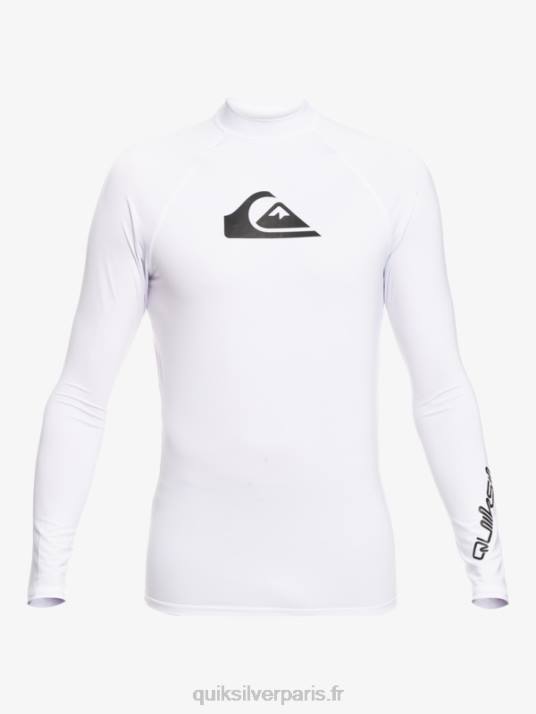 garçons Quiksilver T-shirt de surf 8-16 all time ls jeunesse l/sl D6PT2098 blanc