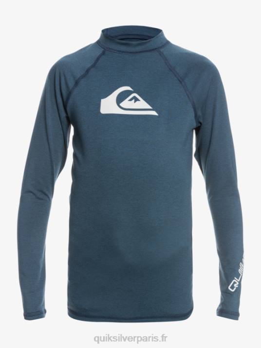 garçons Quiksilver T-shirt de surf 8-16 all time ls jeunesse l/sl D6PT2099 blazer bleu marine chiné