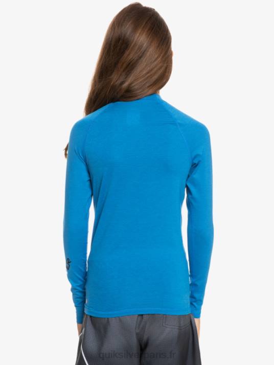 garçons Quiksilver T-shirt de surf 8-16 all time ls jeunesse l/sl D6PT2100 tuba bleu chiné
