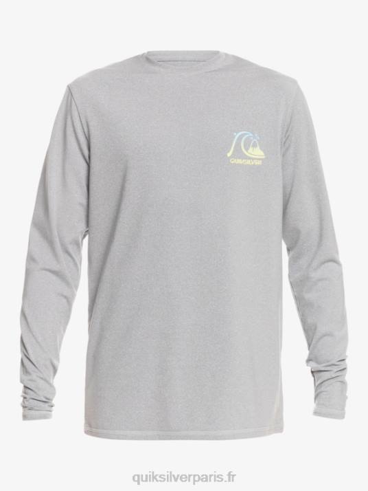 garçons Quiksilver T-shirt de surf UPF 50 à manches longues Heritage Heather 8-16 D6PT2261 bruyère