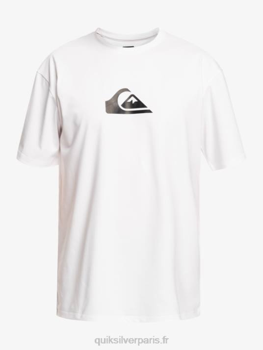 garçons Quiksilver T-shirt de surf à manches courtes UPF 50 8-16 D6PT2132 blanc