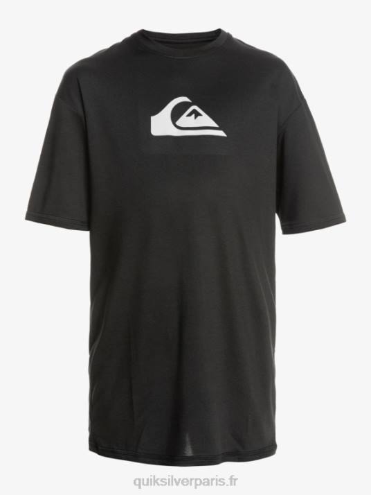 garçons Quiksilver T-shirt de surf à manches courtes UPF 50 8-16 D6PT2134 noir