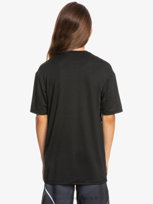 garçons Quiksilver T-shirt de surf à manches courtes UPF 50 8-16 D6PT2134 noir