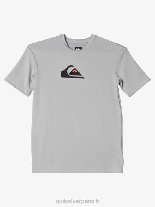 garçons Quiksilver T-shirt de surf à manches courtes UPF 50 8-16 D6PT2135 gris violet