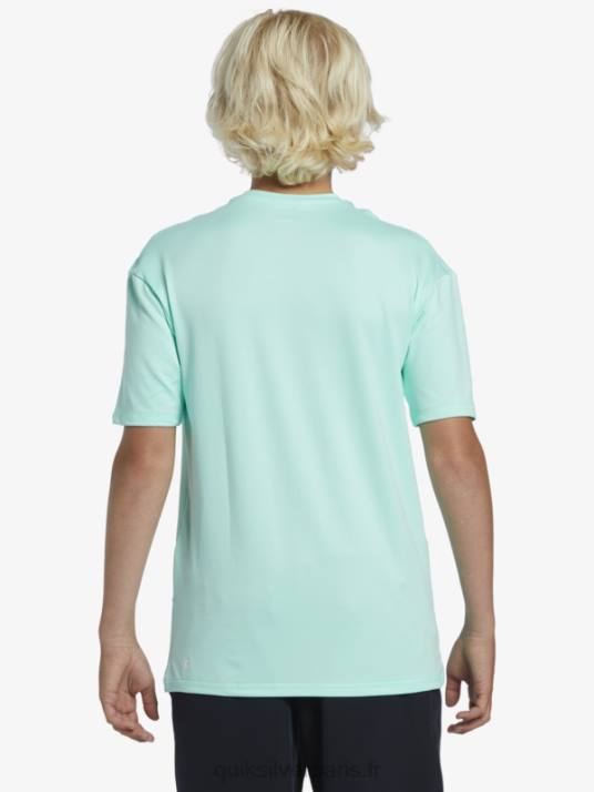 garçons Quiksilver T-shirt de surf à manches courtes UPF 50 8-16 D6PT2137 verre de plage
