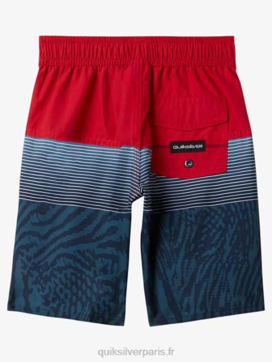 garçons Quiksilver 2-7 panneaux quotidiens 14 boardshorts D6PT1896 rouge à haut risque