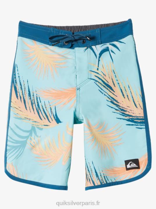 garçons Quiksilver 2-7 surfsilk festonné 14 boardshorts D6PT2038 bleu marocain