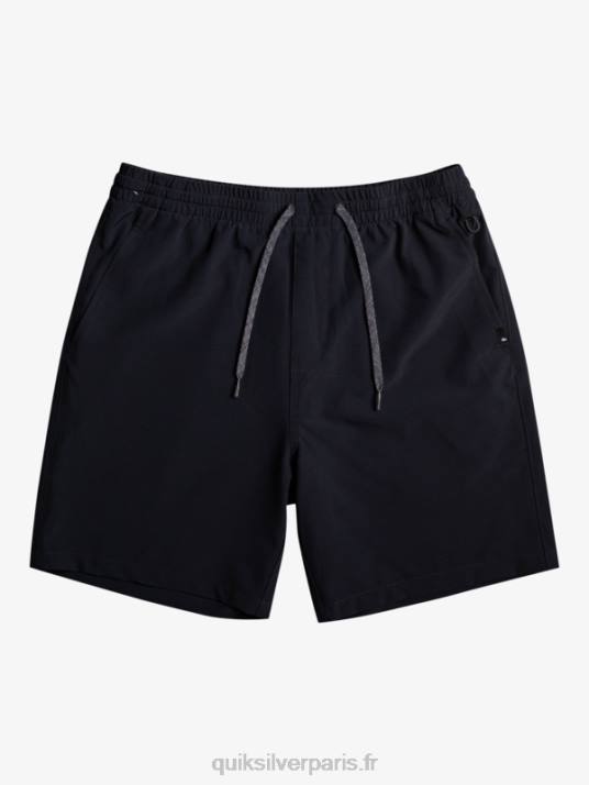 garçons Quiksilver 8-16 océan élastique 18 short de bain amphibie D6PT2066 noir