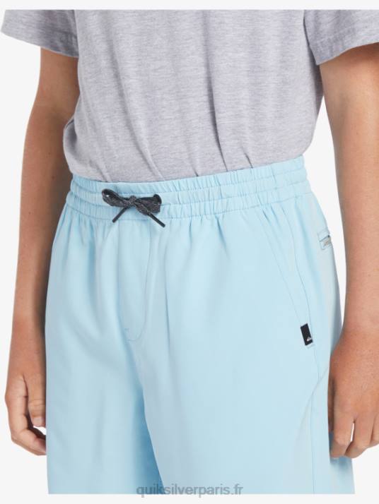 garçons Quiksilver 8-16 océan élastique 18 short de bain amphibie D6PT2068 bleu ciel