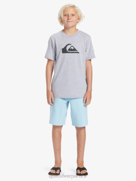 garçons Quiksilver 8-16 océan élastique 18 short de bain amphibie D6PT2068 bleu ciel