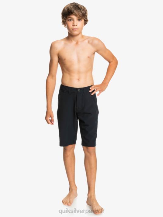 garçons Quiksilver 8-16 ocean union 19 short de bain amphibie D6PT1933 noir