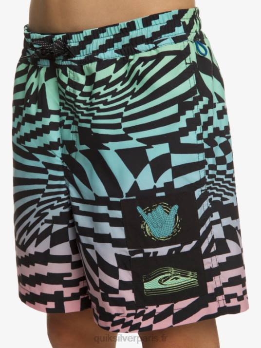 garçons Quiksilver 8-16 radicaux 14 volées D6PT1988 noir