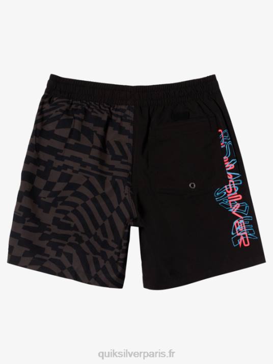 garçons Quiksilver 8-16 radicaux 14 volées D6PT1989 noir